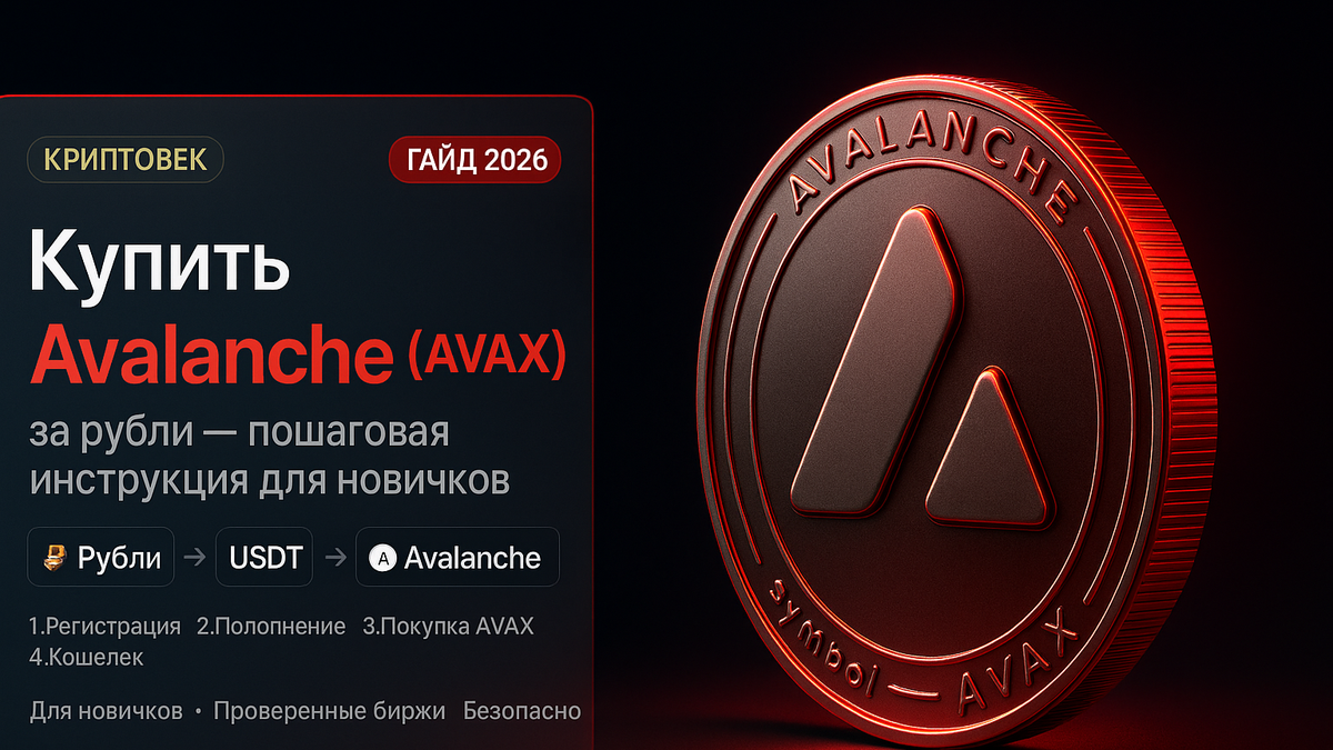 Как купить Avalanche (AVAX) за рубли в 2026: инструкция и нюанс с сетями