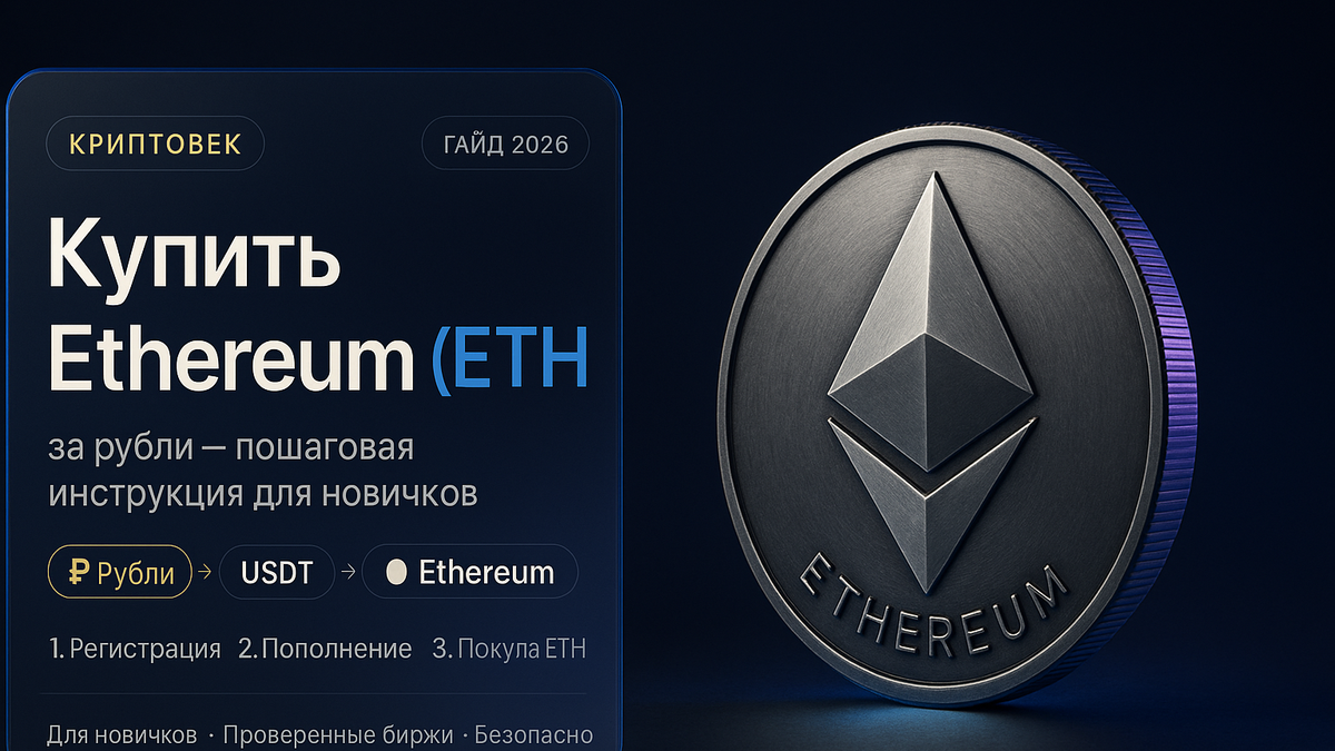 Как купить Ethereum (ETH) за рубли в 2026: P2P, биржи и обменники