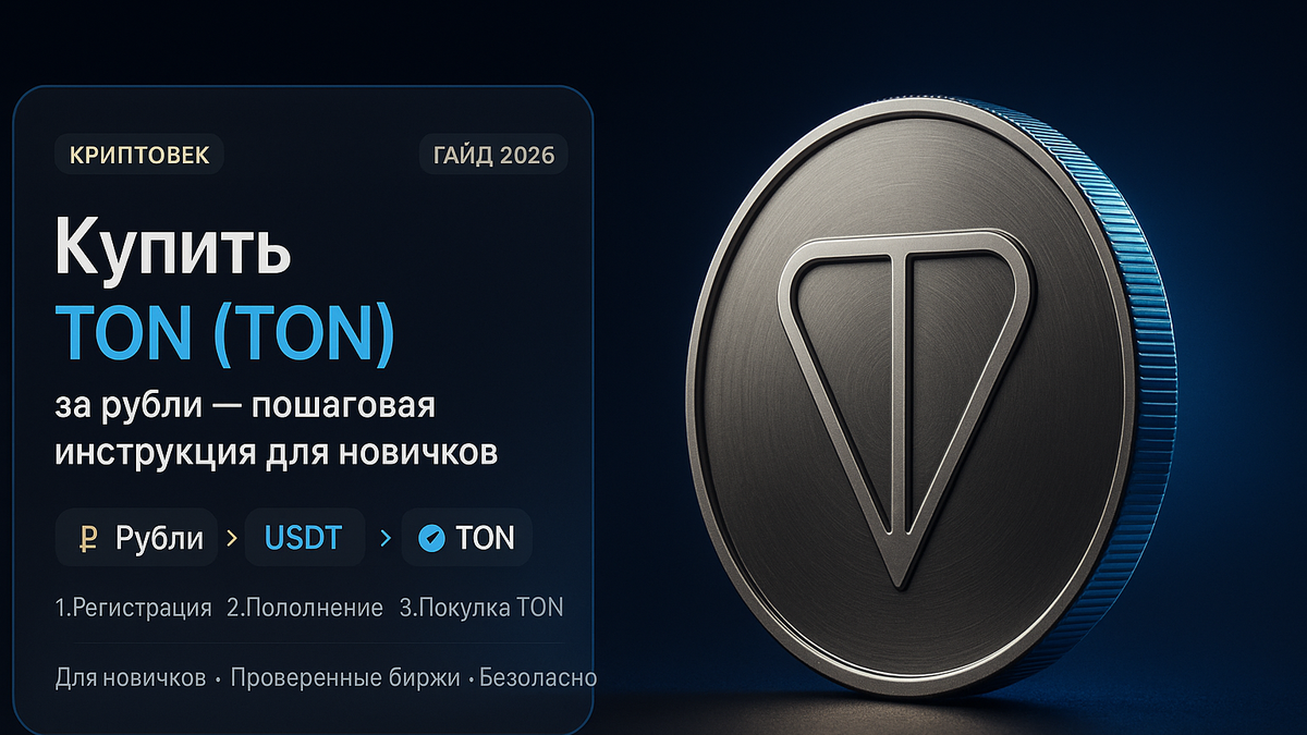 Как купить Toncoin (TON) за рубли в 2026: биржа или Telegram